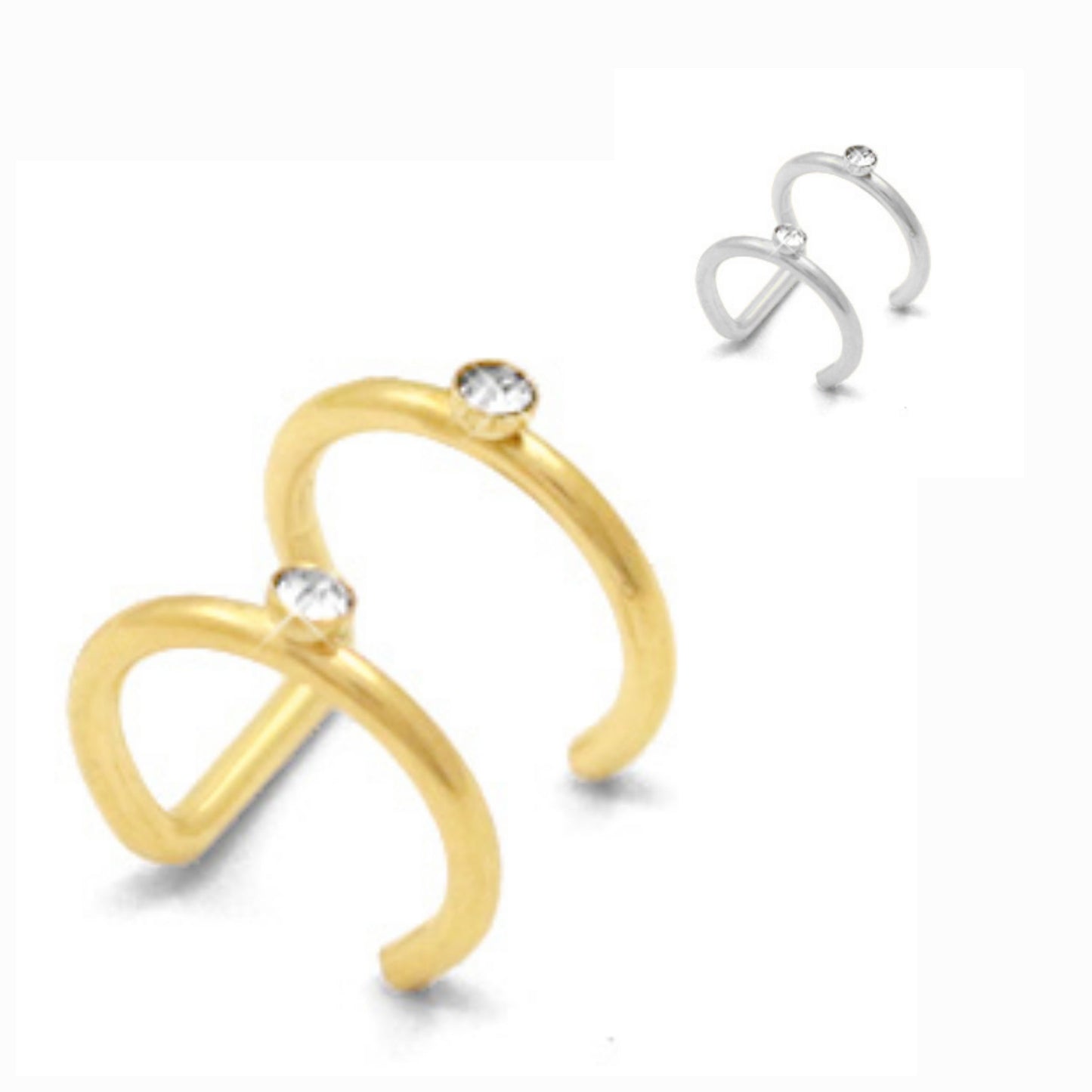 Ear Cuff 2 Zirkonia